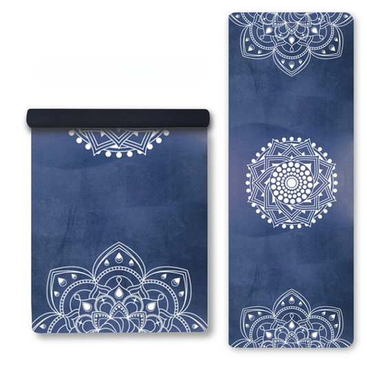 Luluyoga Artistic Travel Yoga Mat Mirror Flower