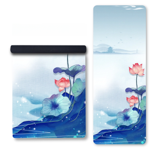 Luluyoga Artistic Travel Yoga Mat Lotus