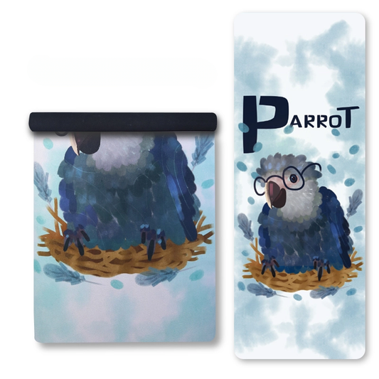 Luluyoga Artistic Travel Yoga Mat Parrot